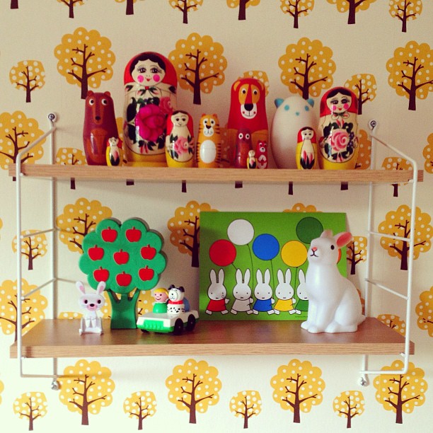 The Russian Store Nesting Dolls on Shelves Decorating your home with nesting dolls