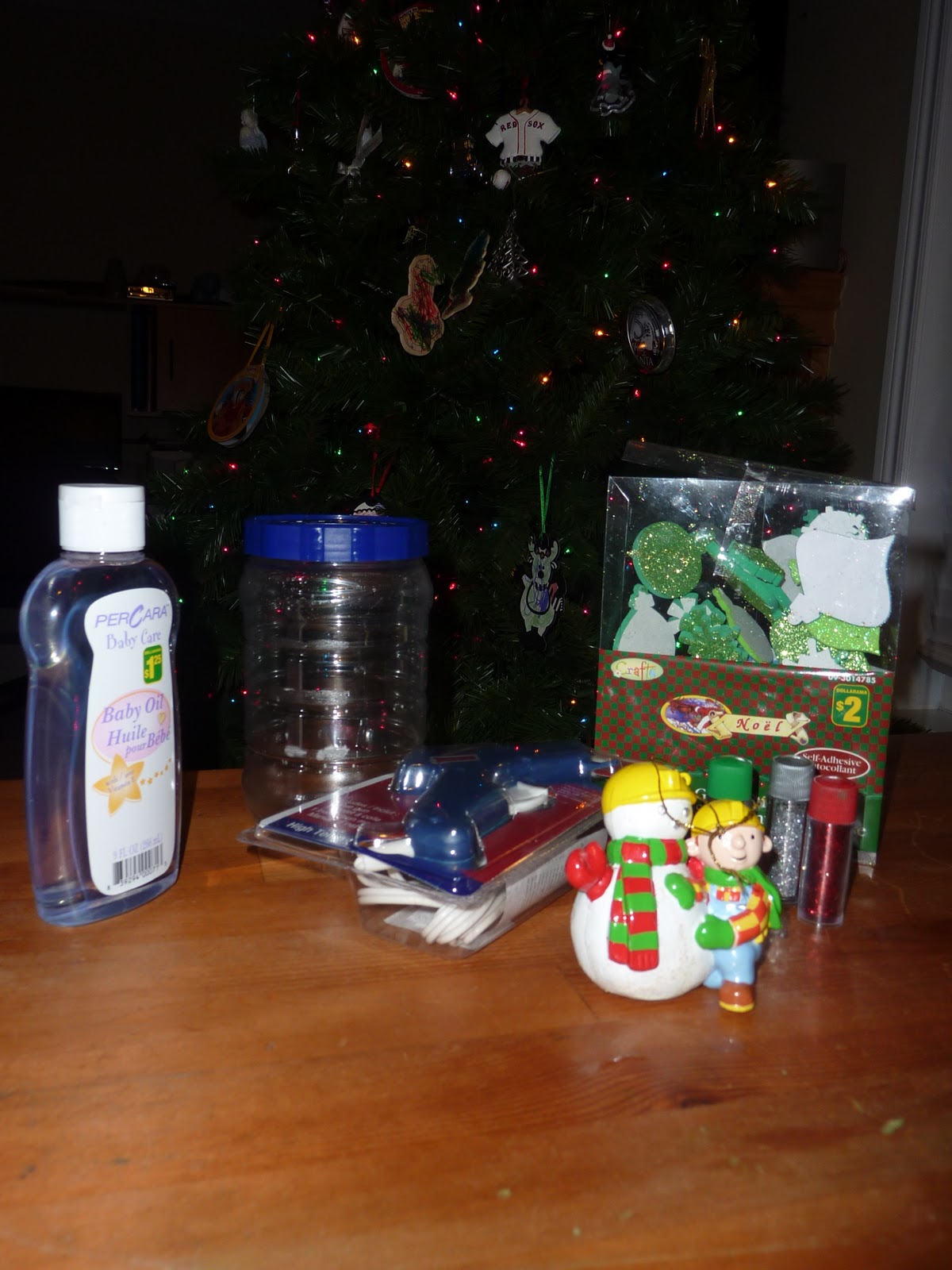 MonkeyMan and LogeyBear HomeMade Snow Globes