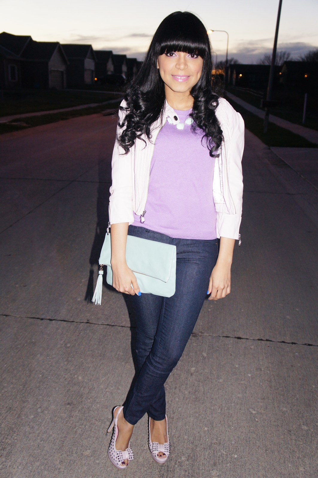 From Day To Night The Lavender Sweater Katy009 Fashion