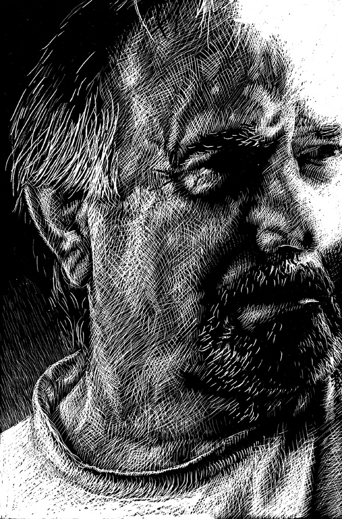 ILINDESIGNS SCRATCHBOARD DRAWING