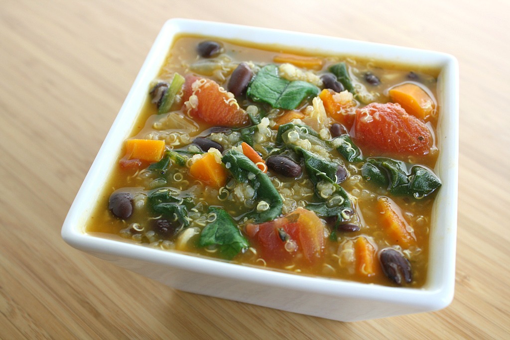 The Garden Grazer Quinoa Black Bean Soup