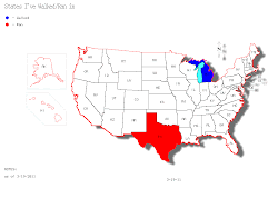 States I've Run in