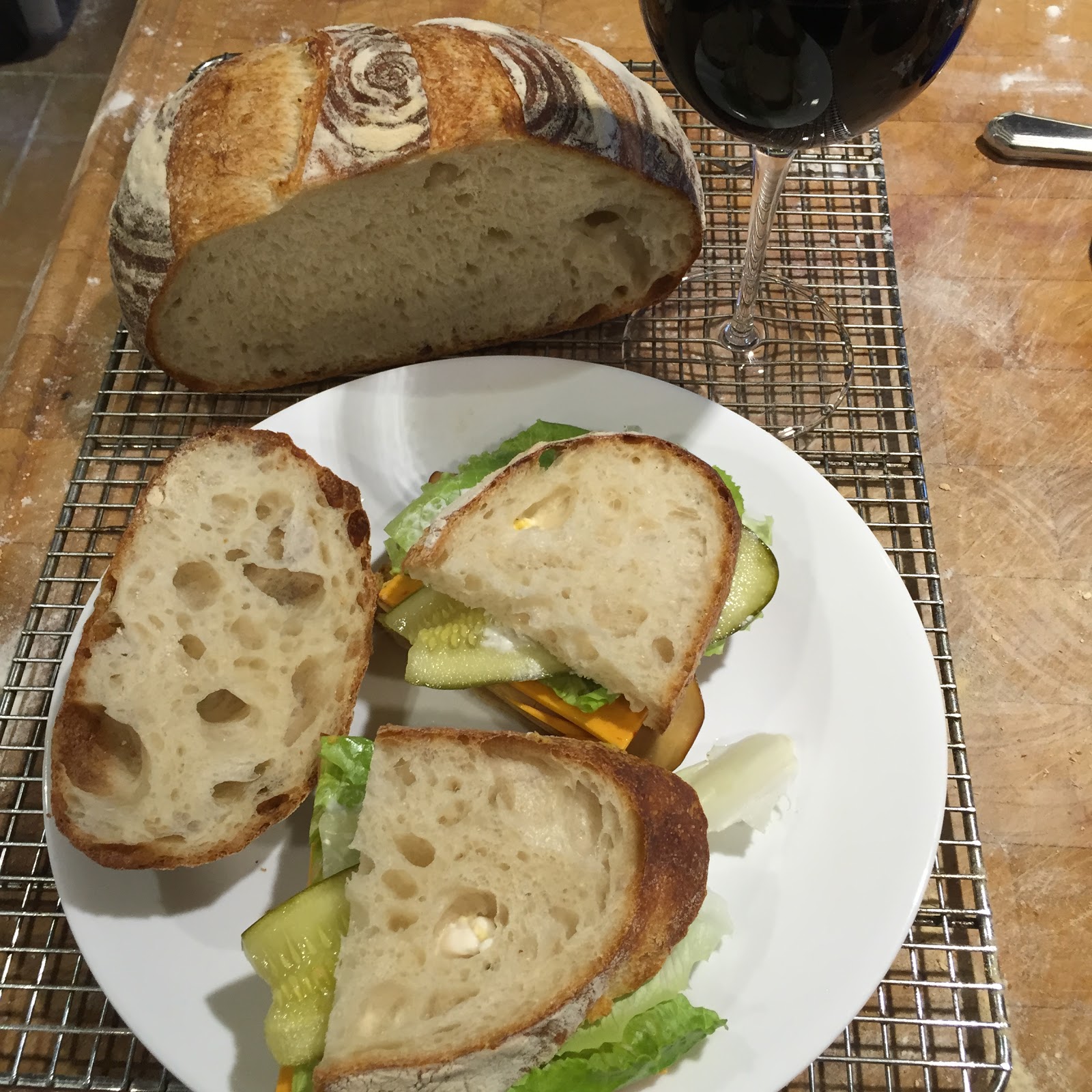 Bread With Jam And a Sourdough Bread Sandwich!