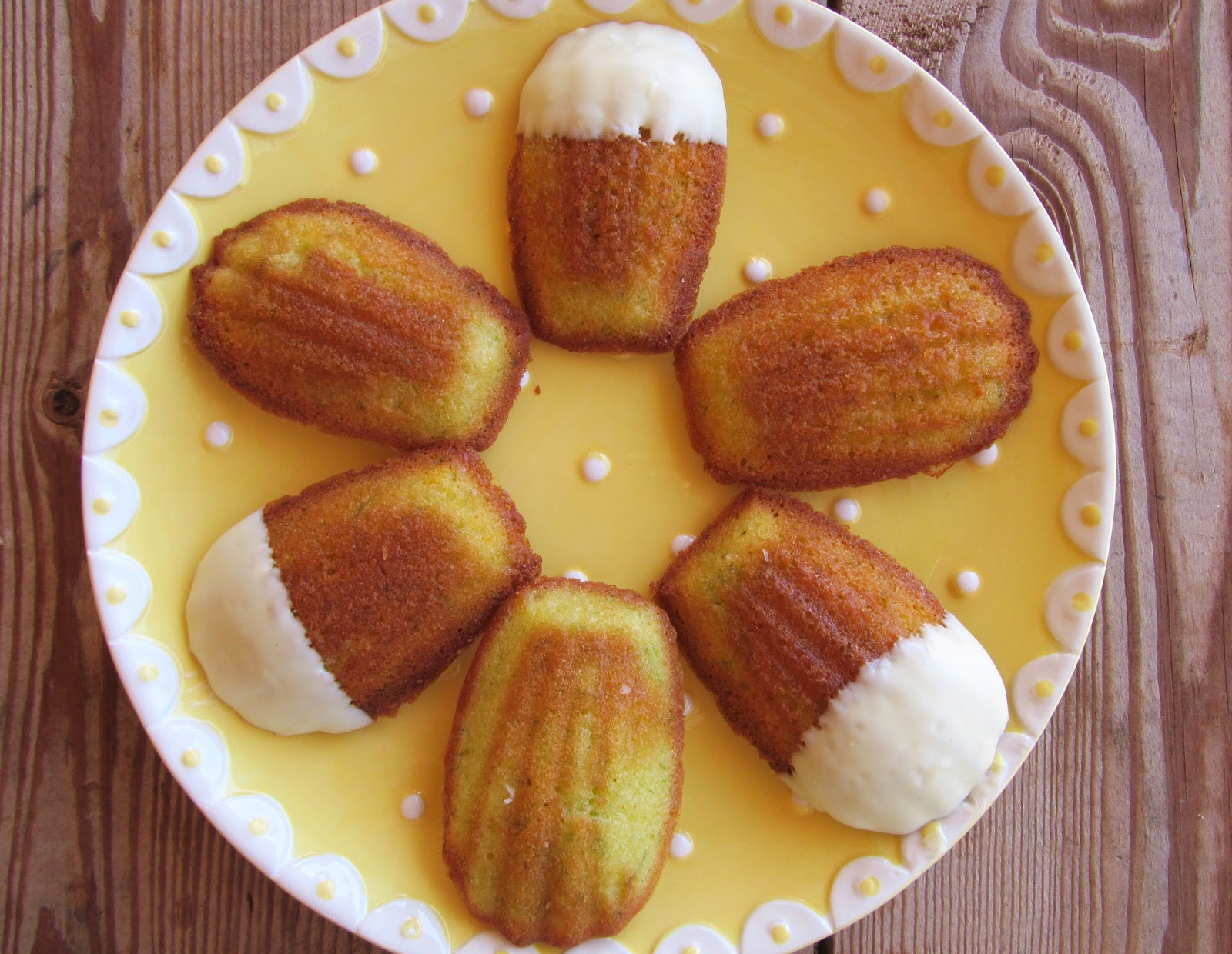 Carrington Lane Bakery White Chocolate Dipped Lime Madeleines