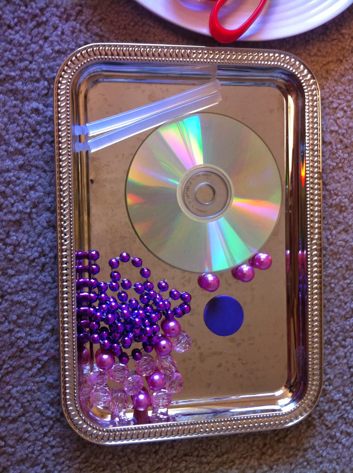 Me and my thoughts Cd Candle Holder Reuse old CDs...