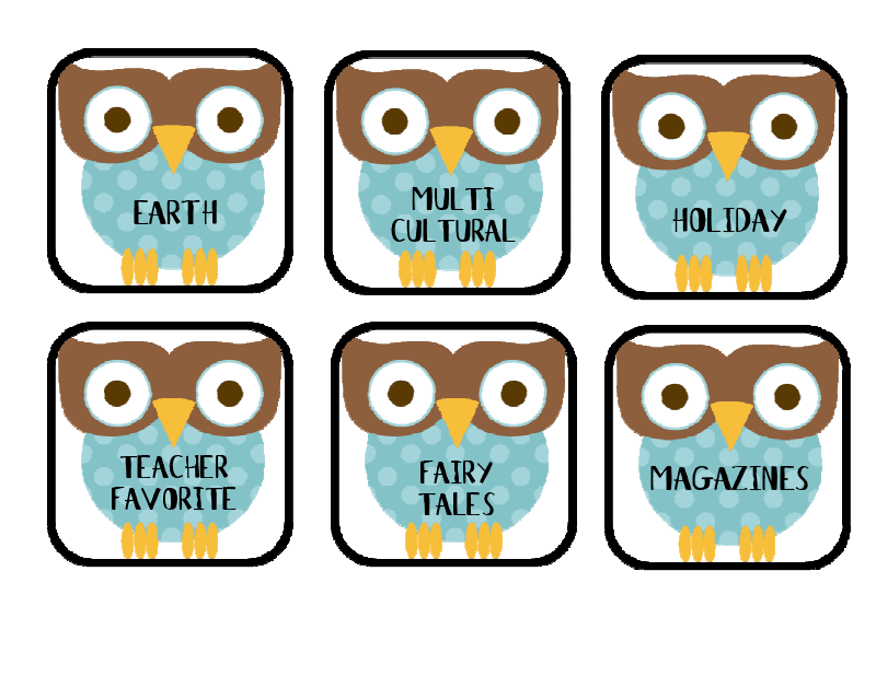 Teach it With Class Free Owl Labels