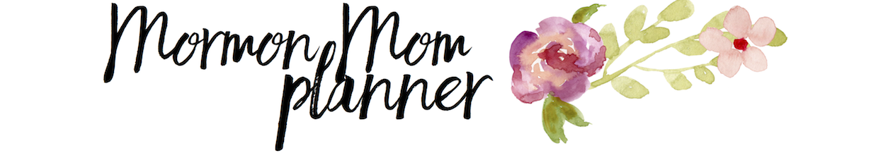Mormon Mom Planners - Monthly Planner/Weekly Planner
