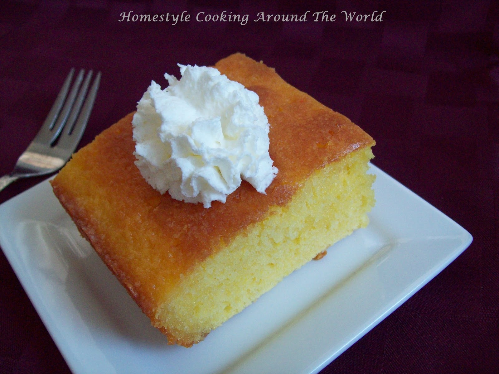 Homestyle Cooking Around The World Lemon Glaze Cake