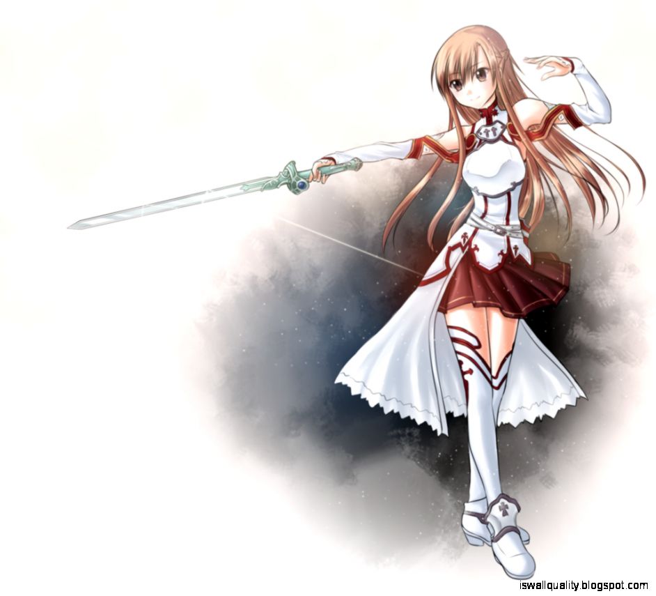 Sword Art Online Asuna Fighting Wallpaper Wallpapers Quality