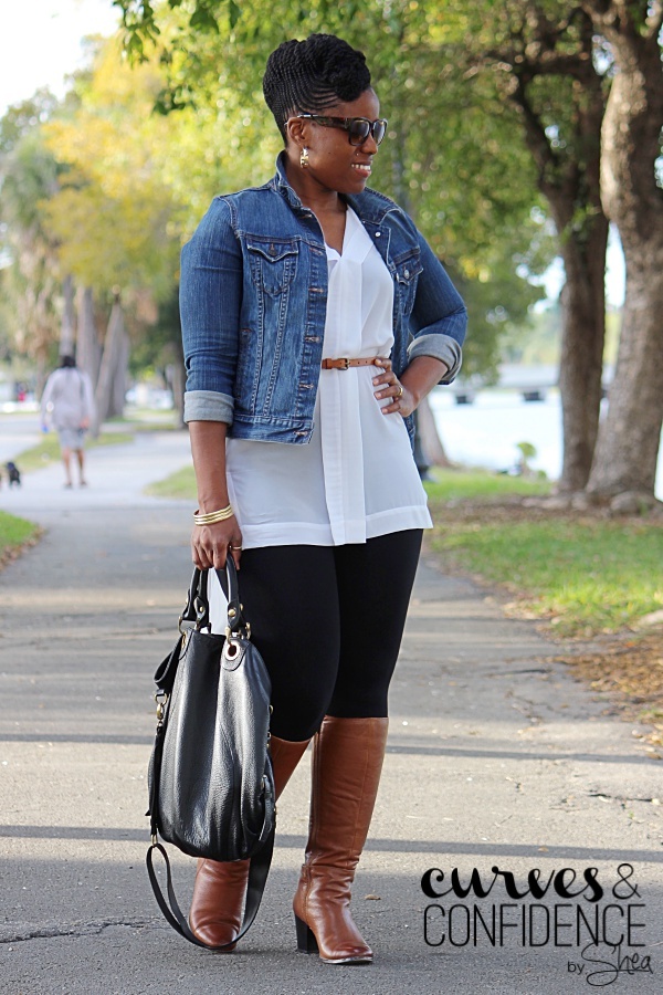 Curves and Confidence A Miami Style Blogger Weekend Wear Wearing Leggings as Pants