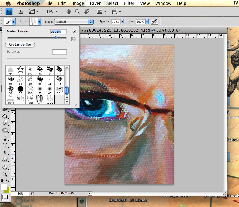 Adventures of an Art Teacher How to Watermark with a Custom Paintbrush