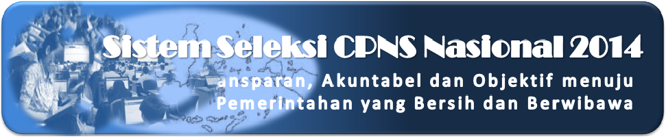 Website Situs Resmi Pendaftaran Online CPNS 2014 
