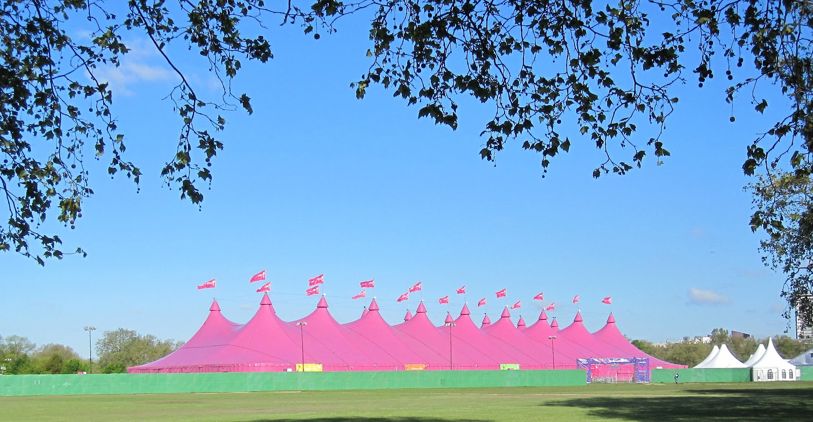 big pink tent