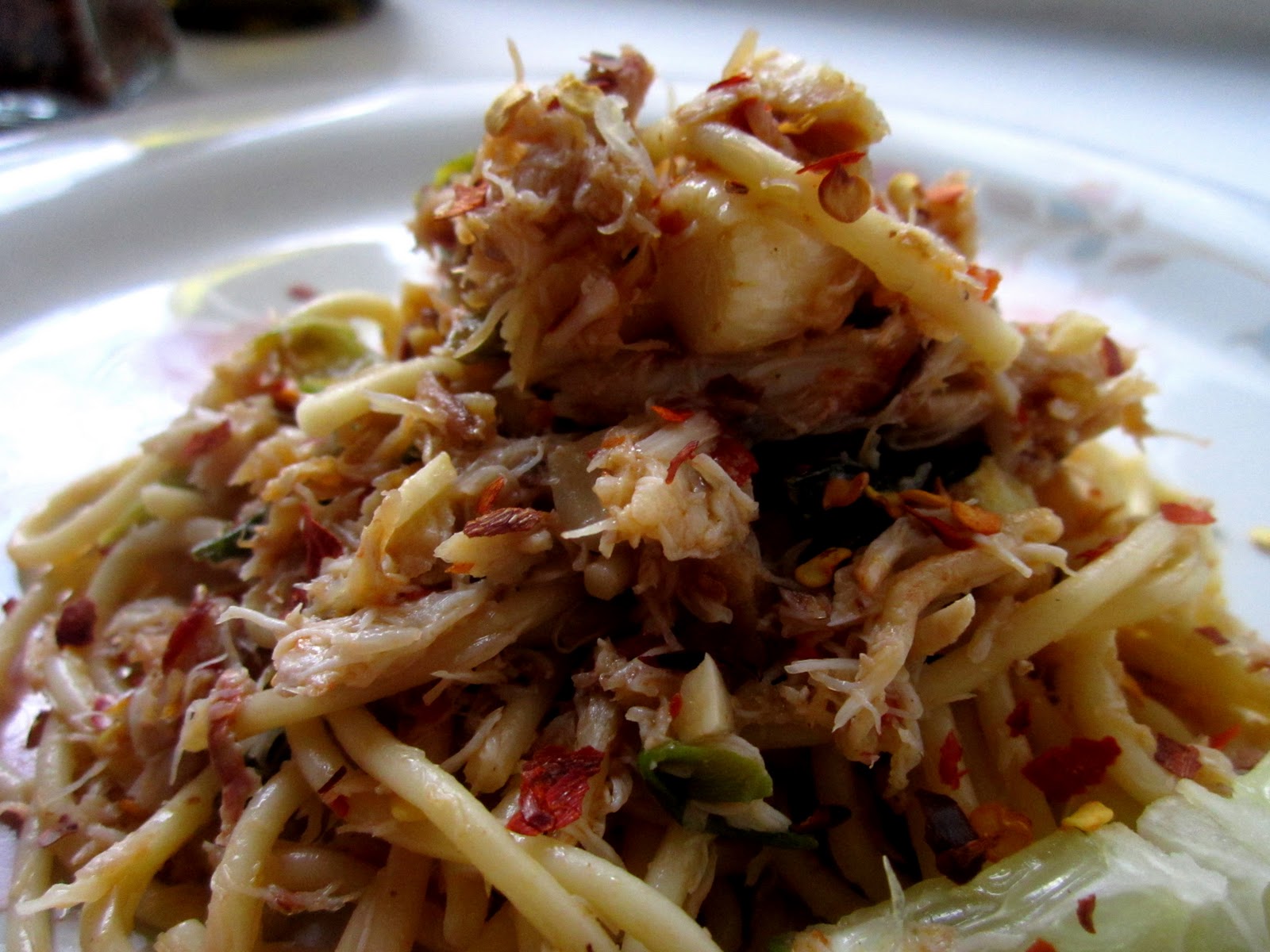 unlike anything i've seen Crab, Chili Flakes & Lime Pasta Taking