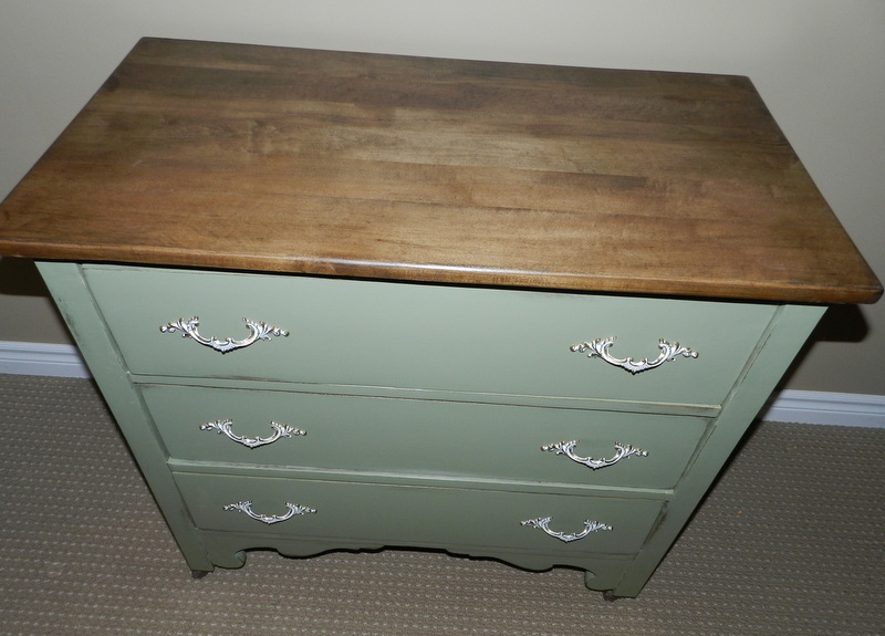 Crafty in Canada Antique dresser in Green