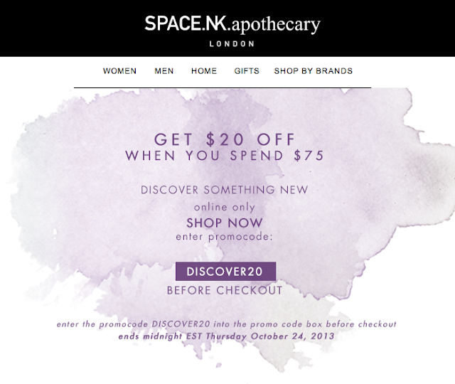 chelsea wears Coupon Code 20 off Space.NK.