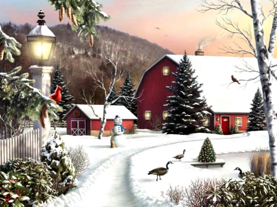 Country Christmas Winter Scenes Country Christmas Winter Scenes