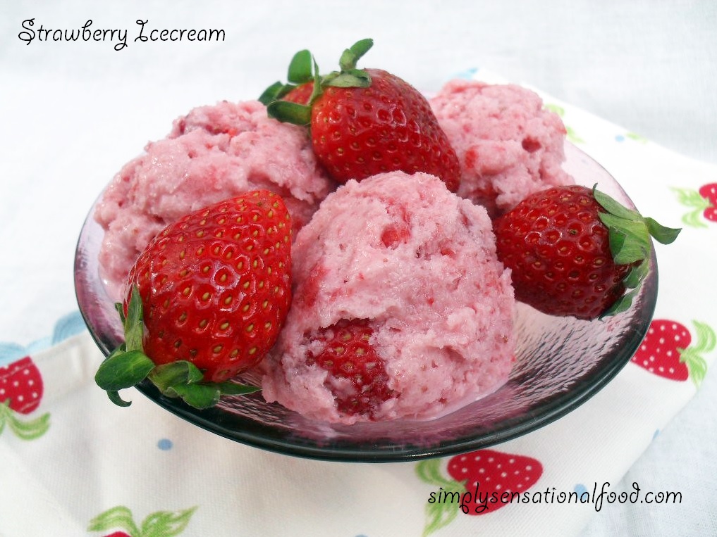 Strawberry Ice cream simply.food