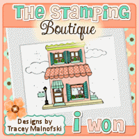 I won The Stamping Boutique challenge