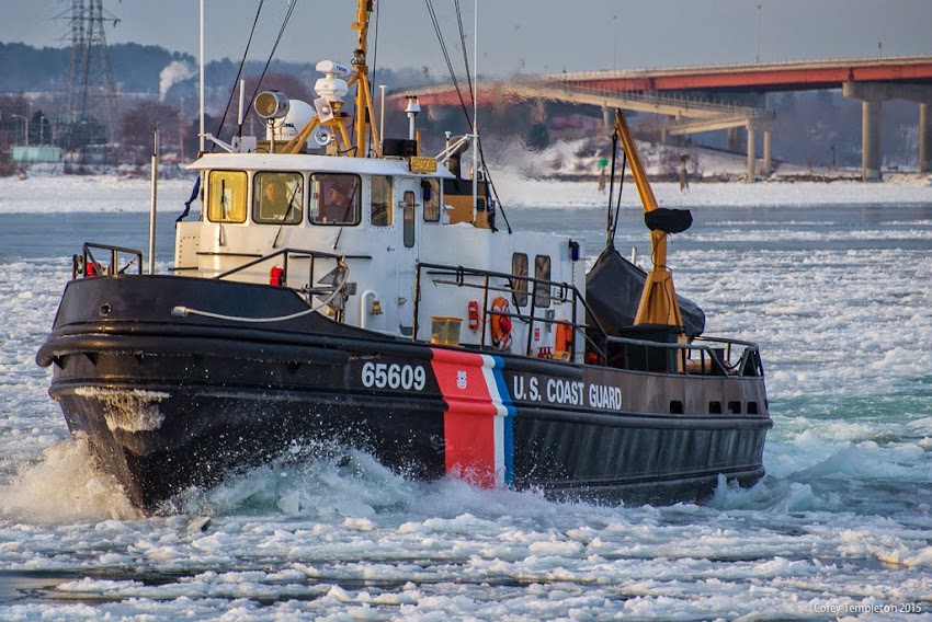 Portland, Maine and Casco Bay February 2015 U.S. Coast Guard cutter Shackle (WYTL-65609) photo by Corey Templeton