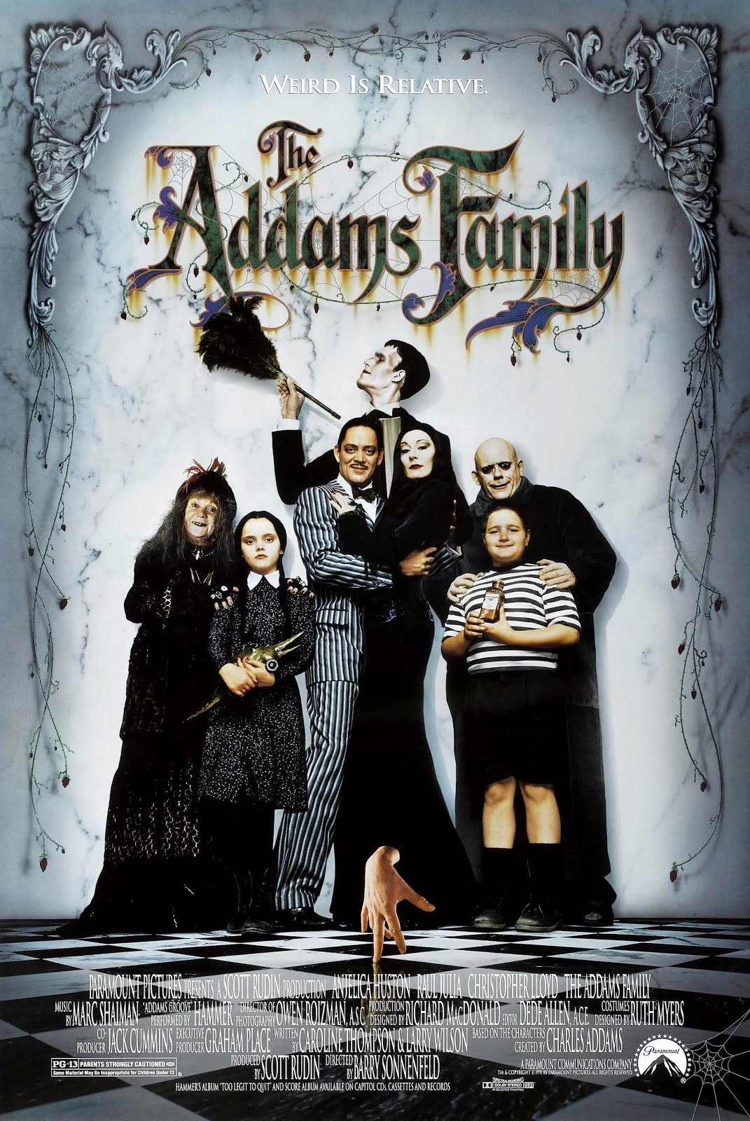 La famille Addams (1991) Barry Sonnenfeld - The Addams family (26.11.1990 / 16.04.1991)