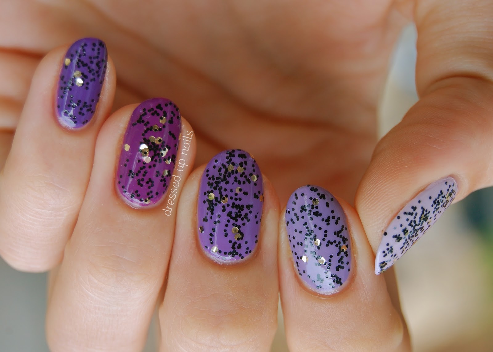 Purple Fingernails Dark Brown Hairs