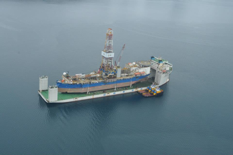 Progressive Alaska Noble Discoverer Aboard Xiang Yun Kou; Kulluk in