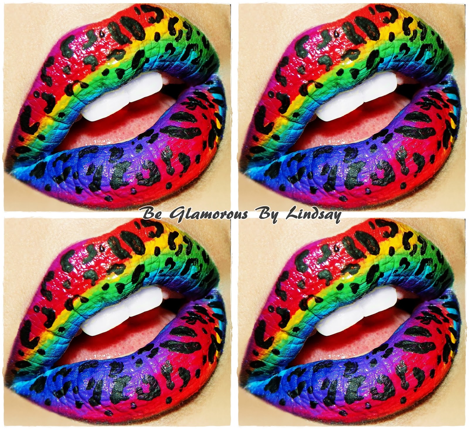 Be Glamorous By Lindsay A Rainbow of Lipsticks Rainbow Lip Art and