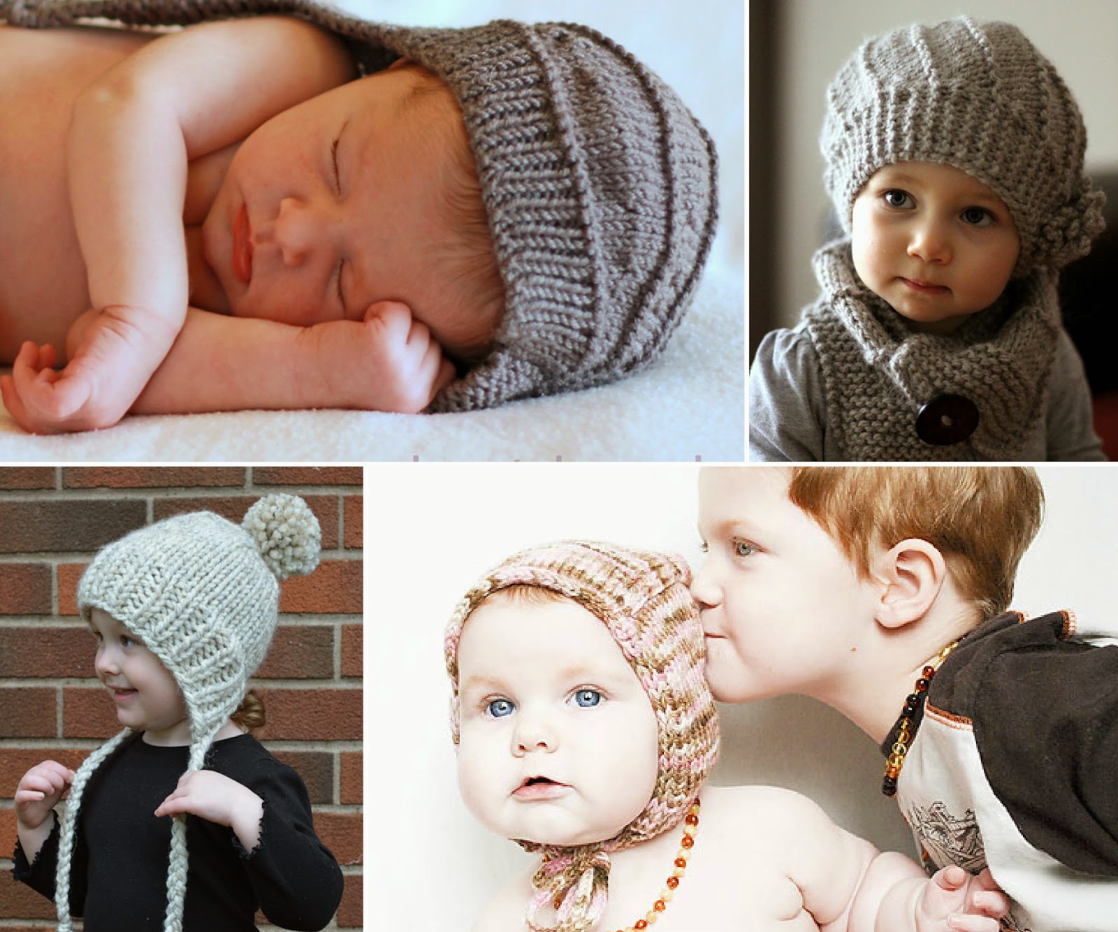 SHE MAKES HATS Flat Knit Hats For Babies And Kids