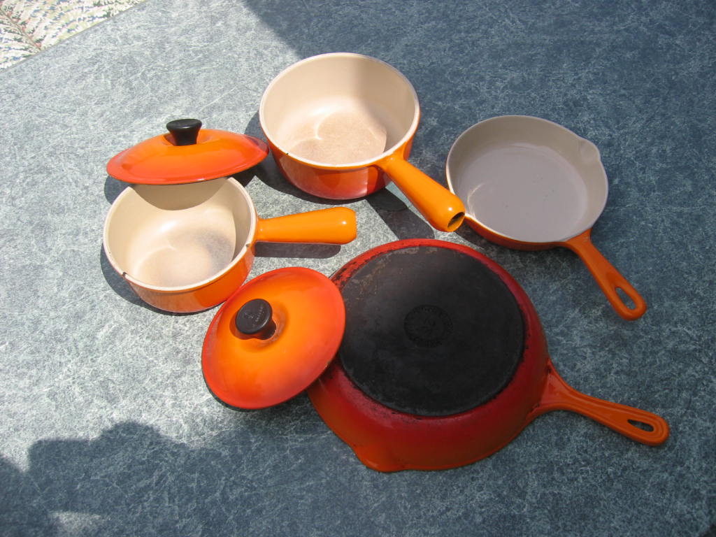 Toronto Trashures Vintage Cast Iron Enameled Cookware