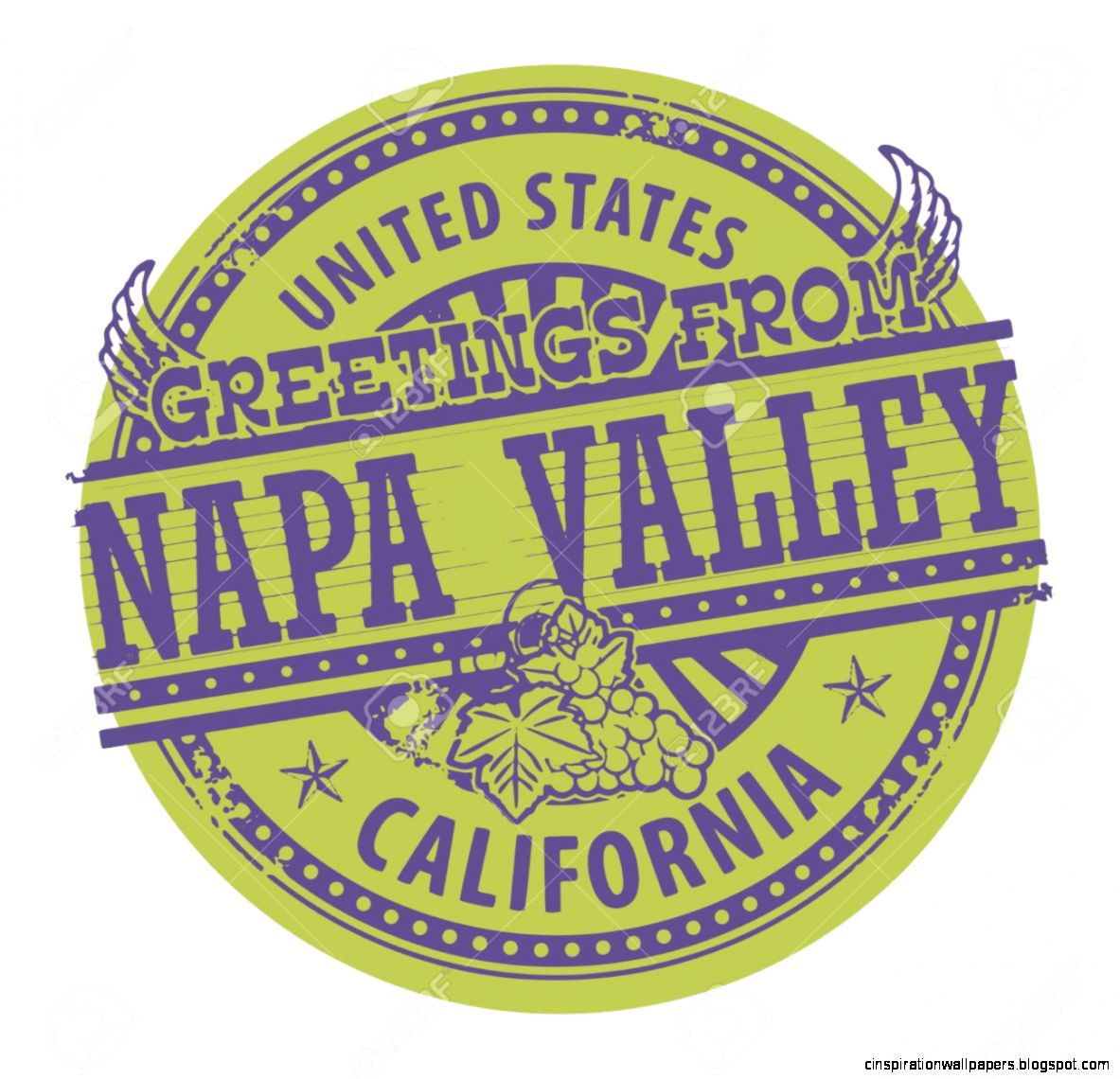 Grunge Color Stamp With Text Greetings From Napa Valley Royalty Grunge Color Stamp With Text Greetings From Napa Valley Royalty