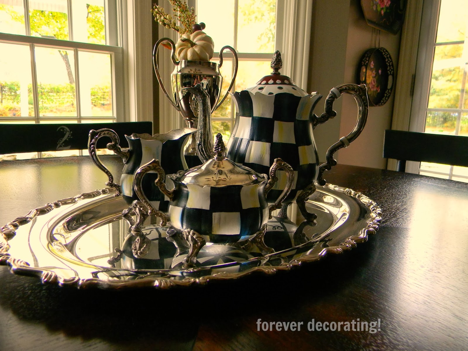 Forever Decorating! Wedding and Courtly Check Tea Service!