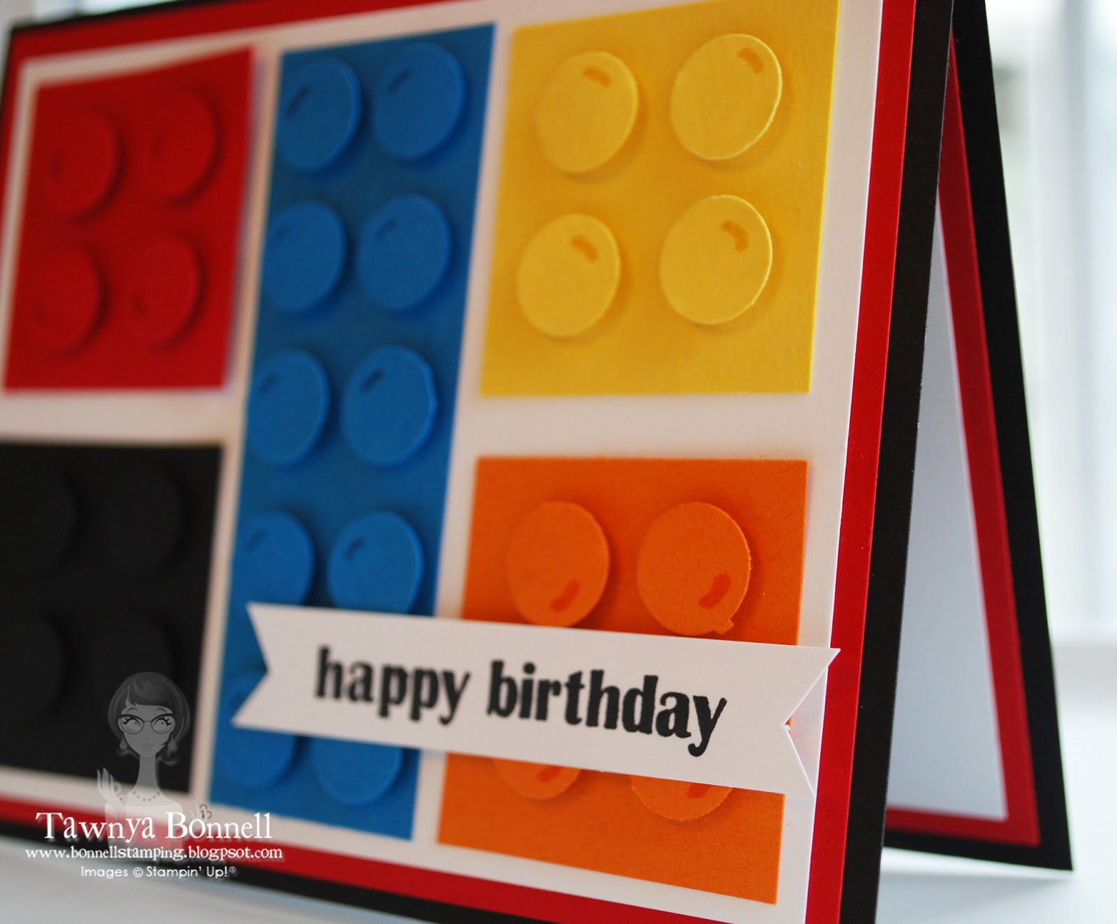 From My Pad to Yours Lego Punch Art Card