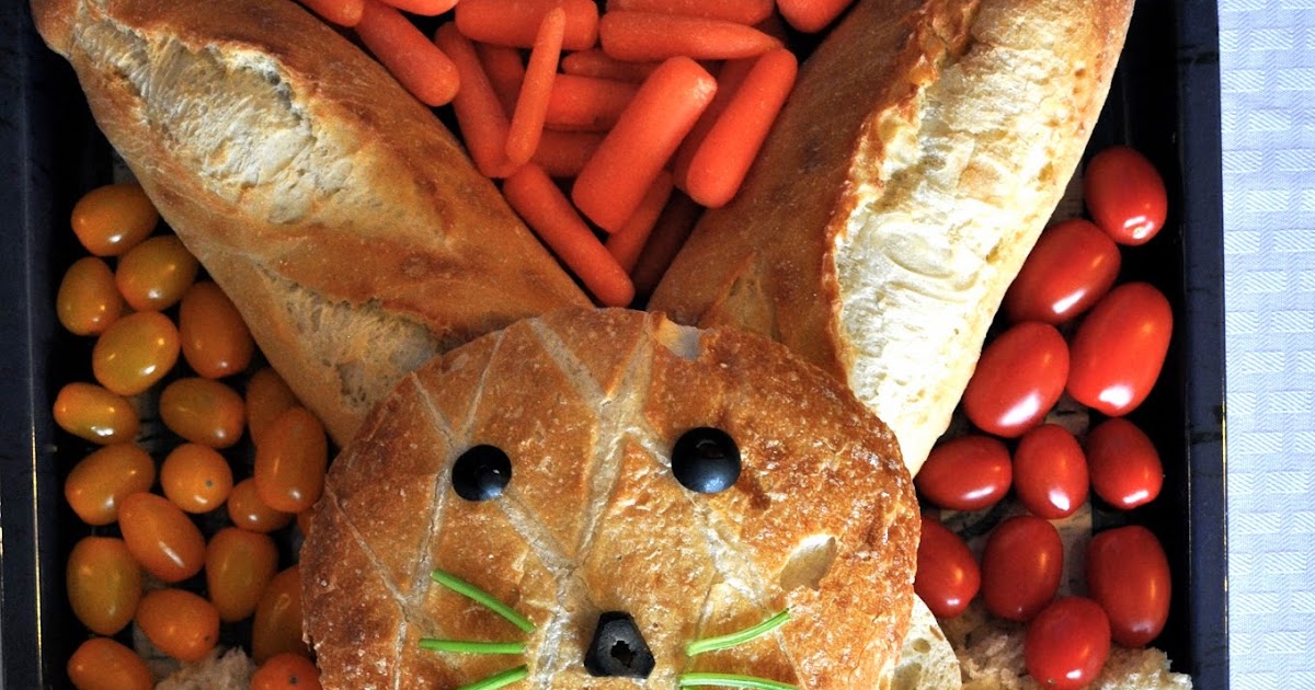 Our Italian Kitchen Easter Bunny Veggie and Dip Platter