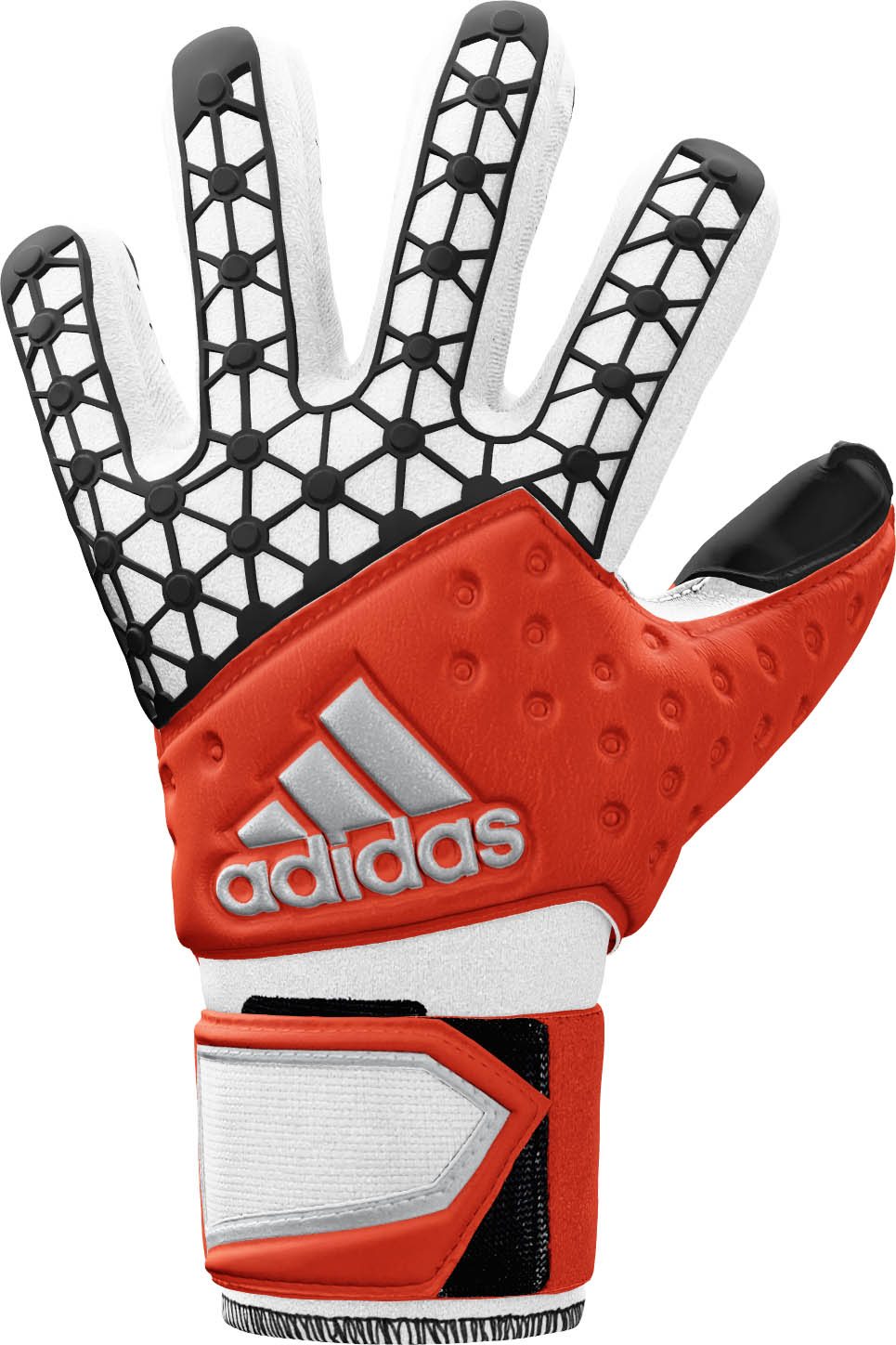 red and black adidas goalkeeper gloves