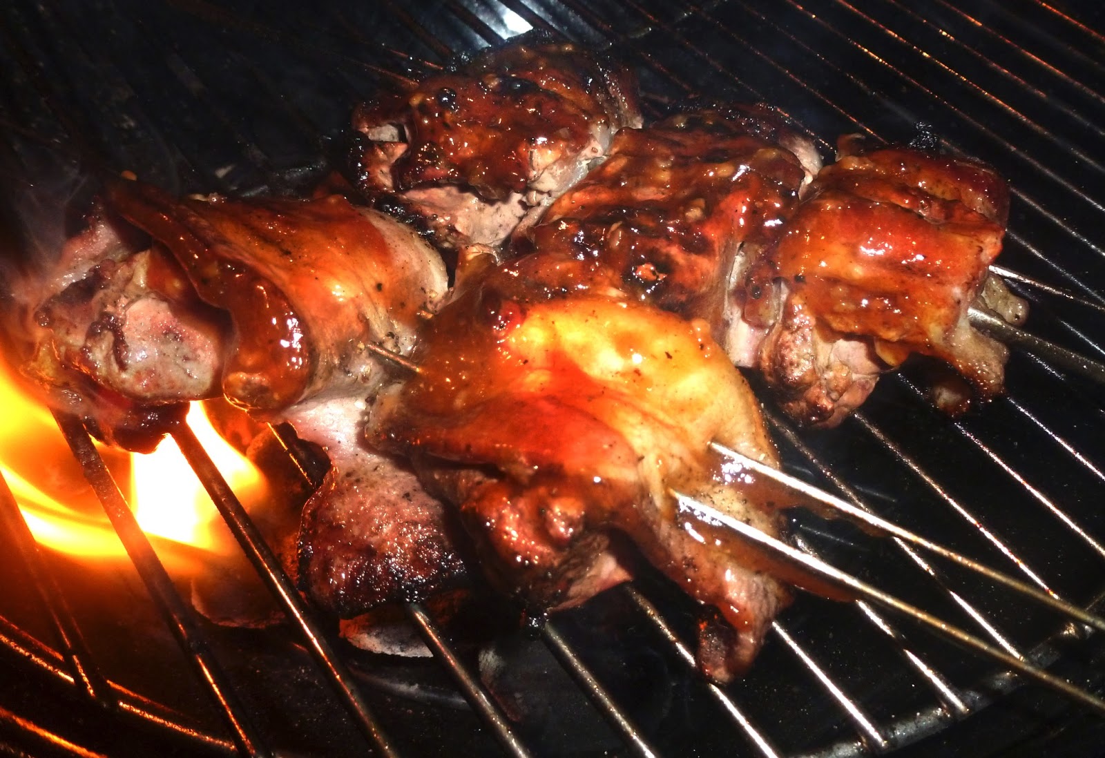 James Walsh Food And Movie Diary Barbecued Bacon Wrapped Chicken Liver