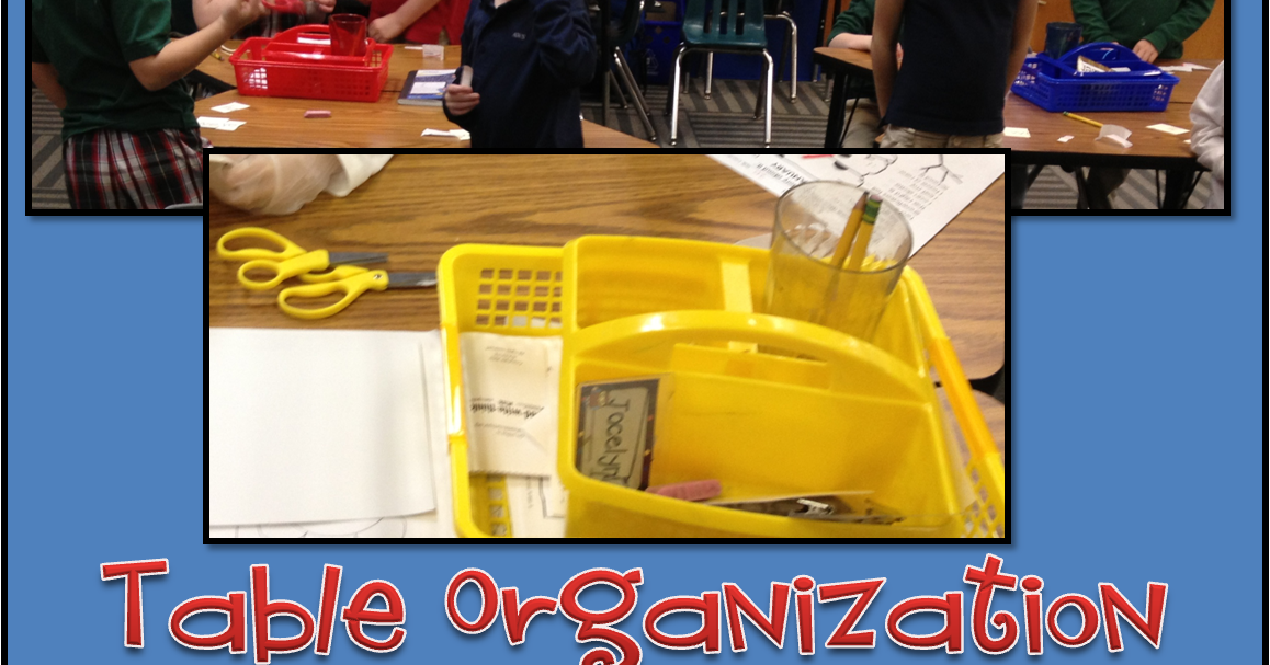 Mrs. Smith's Room Table Organization