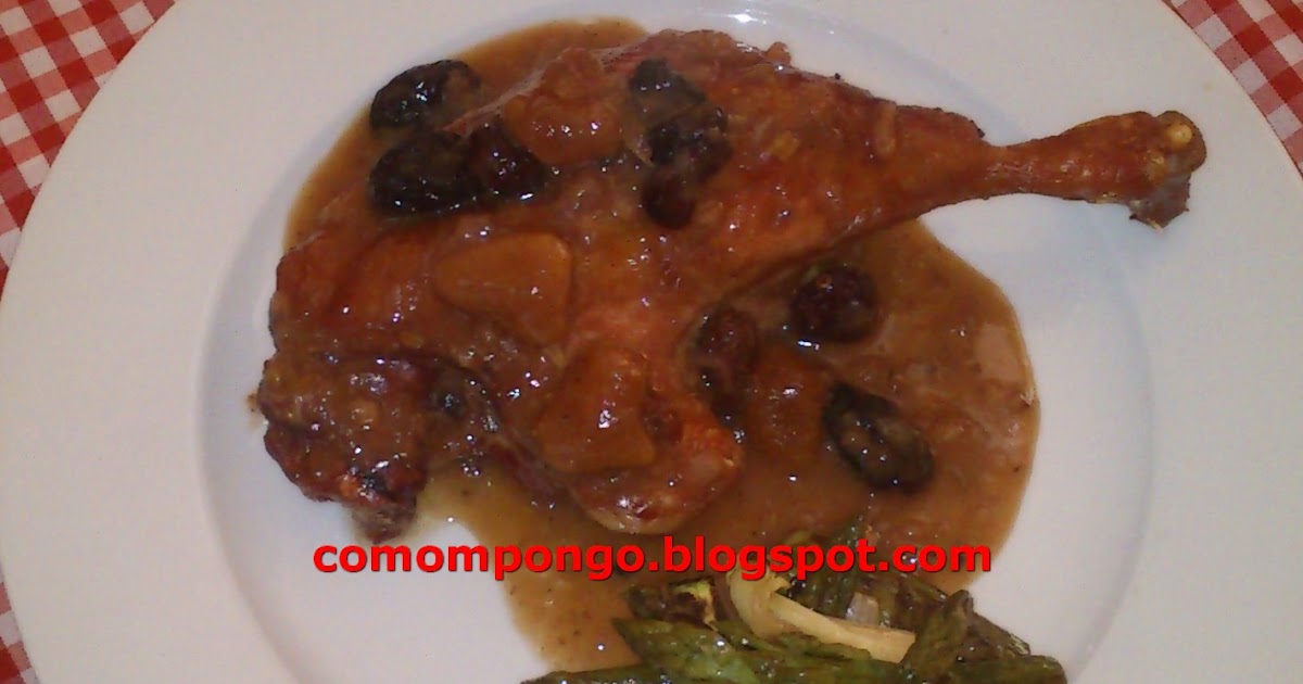 COMO ME PONGO: Confit de pato en salsa de frutos rojos