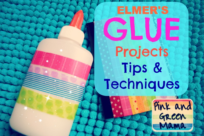Pink and Green Mama Favorite Elmer's Glue Projects Kid Friendly Art