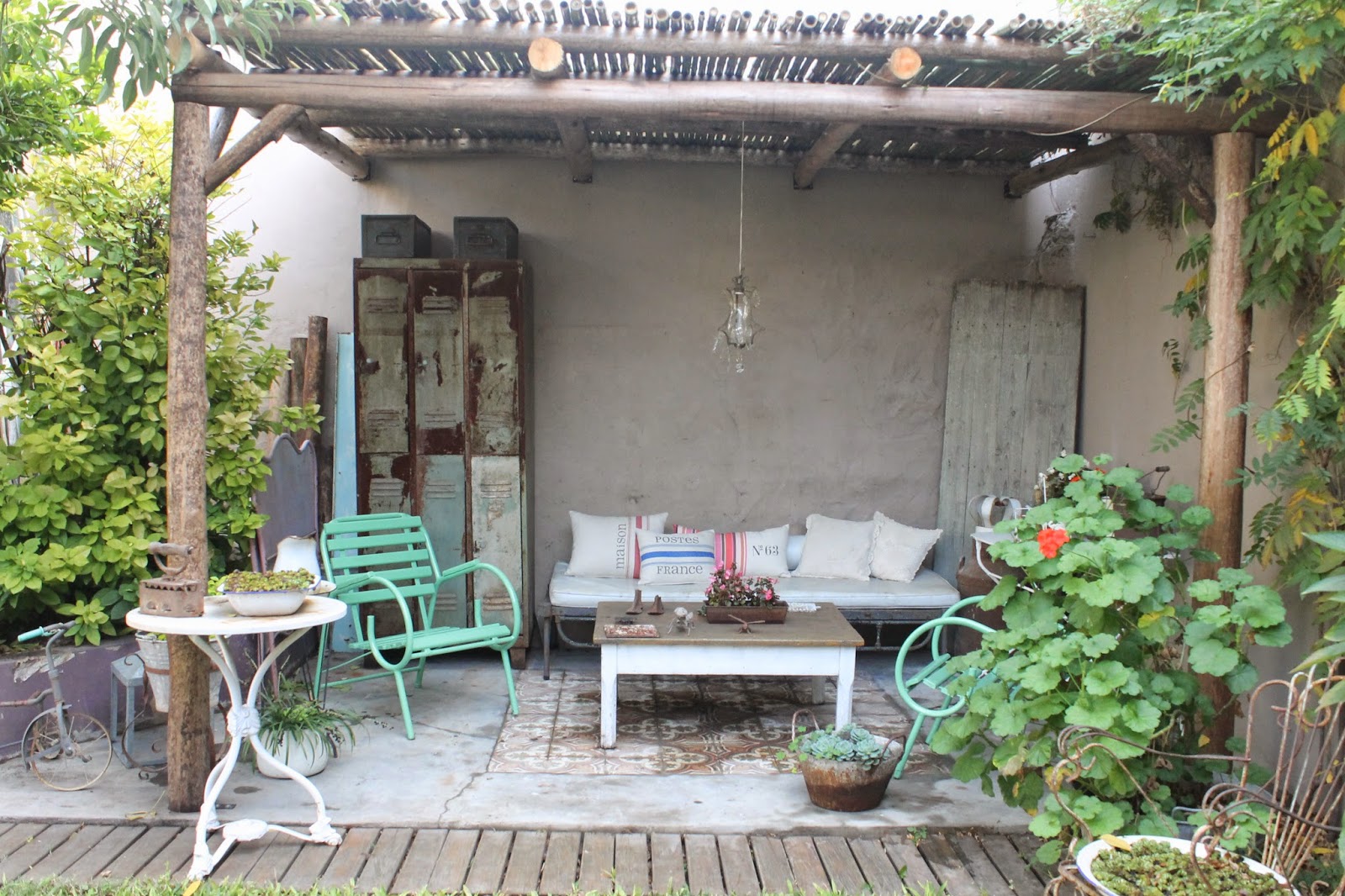 Pérgola + glicinas / Deco Marce