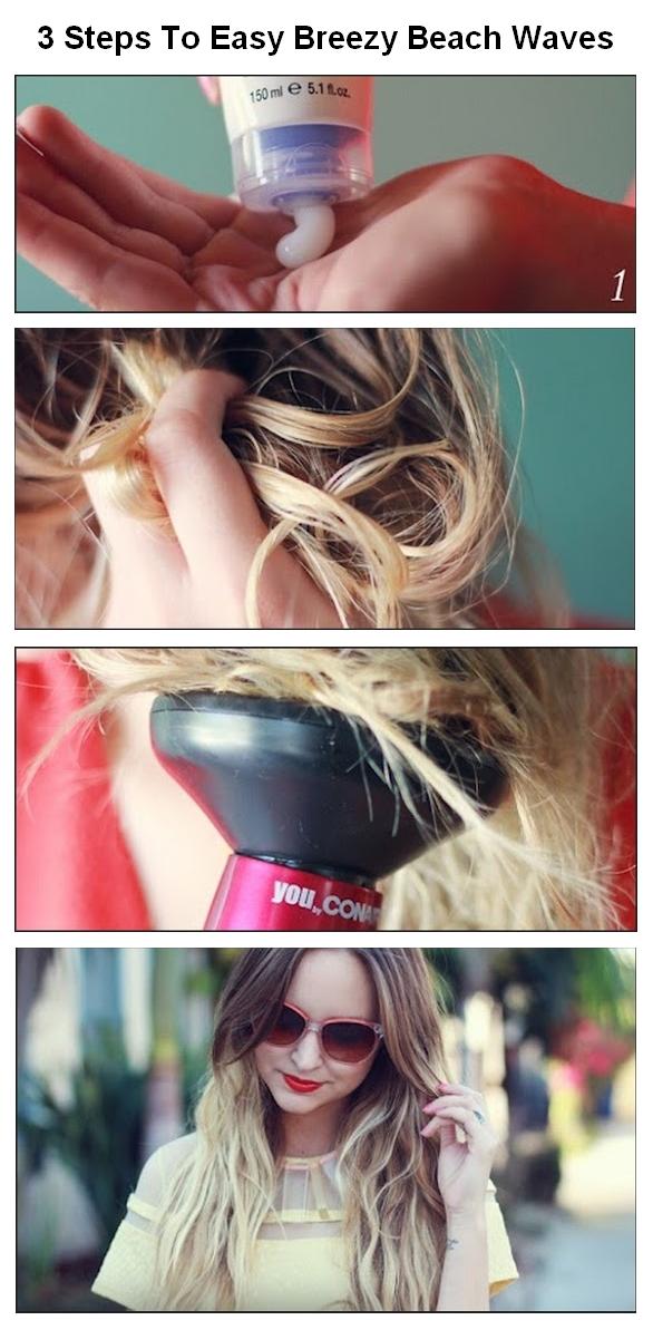 New Short Hair Styles 3 Steps To Easy Breezy Beach Waves