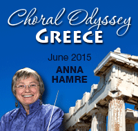 KIconcerts' Choral Odyssey Greece June 2015 with Anna Hamre
