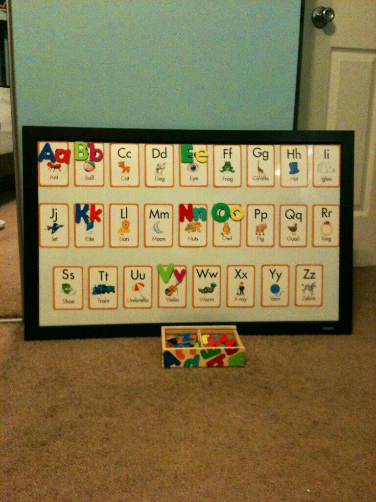 For the Love of Learning DIY Alphabet Learning Board