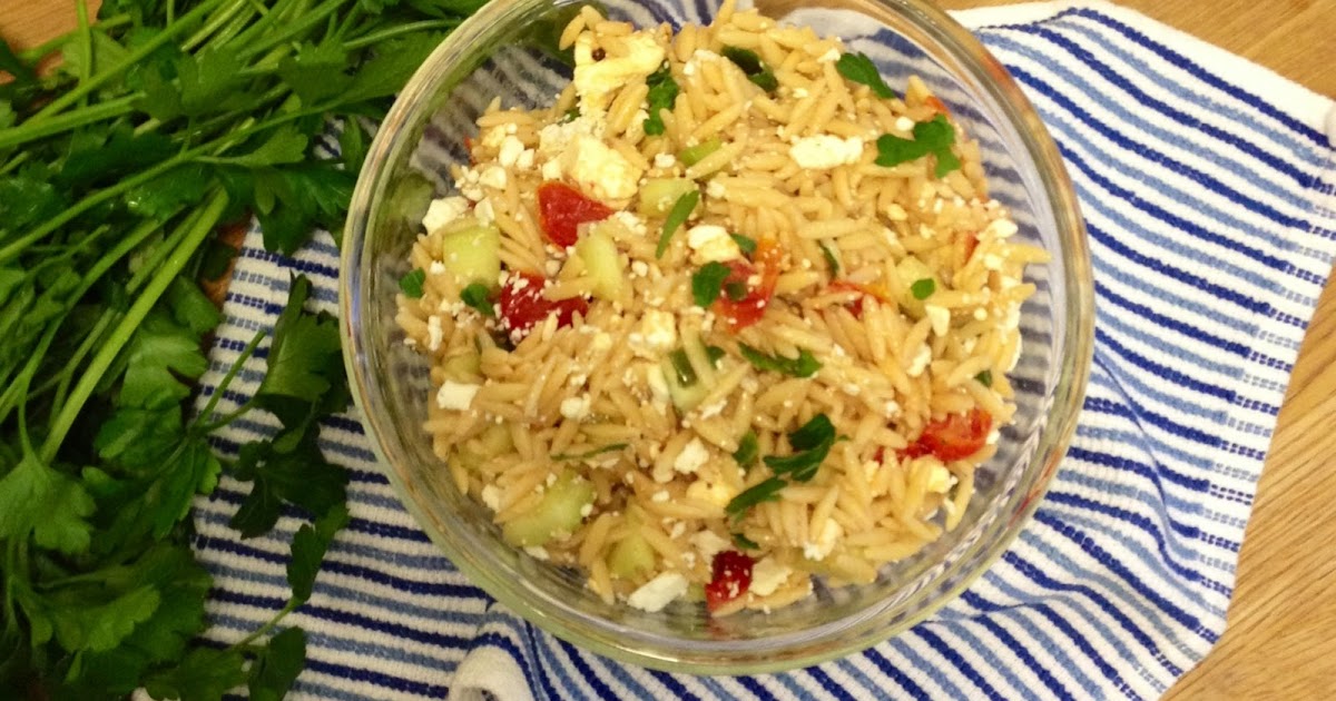 Crafty Lumberjacks Macaroni Monday; Feta Orzo Pasta Salad