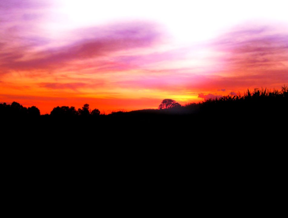 Road and Sunset Sky Road and Sunset Sky