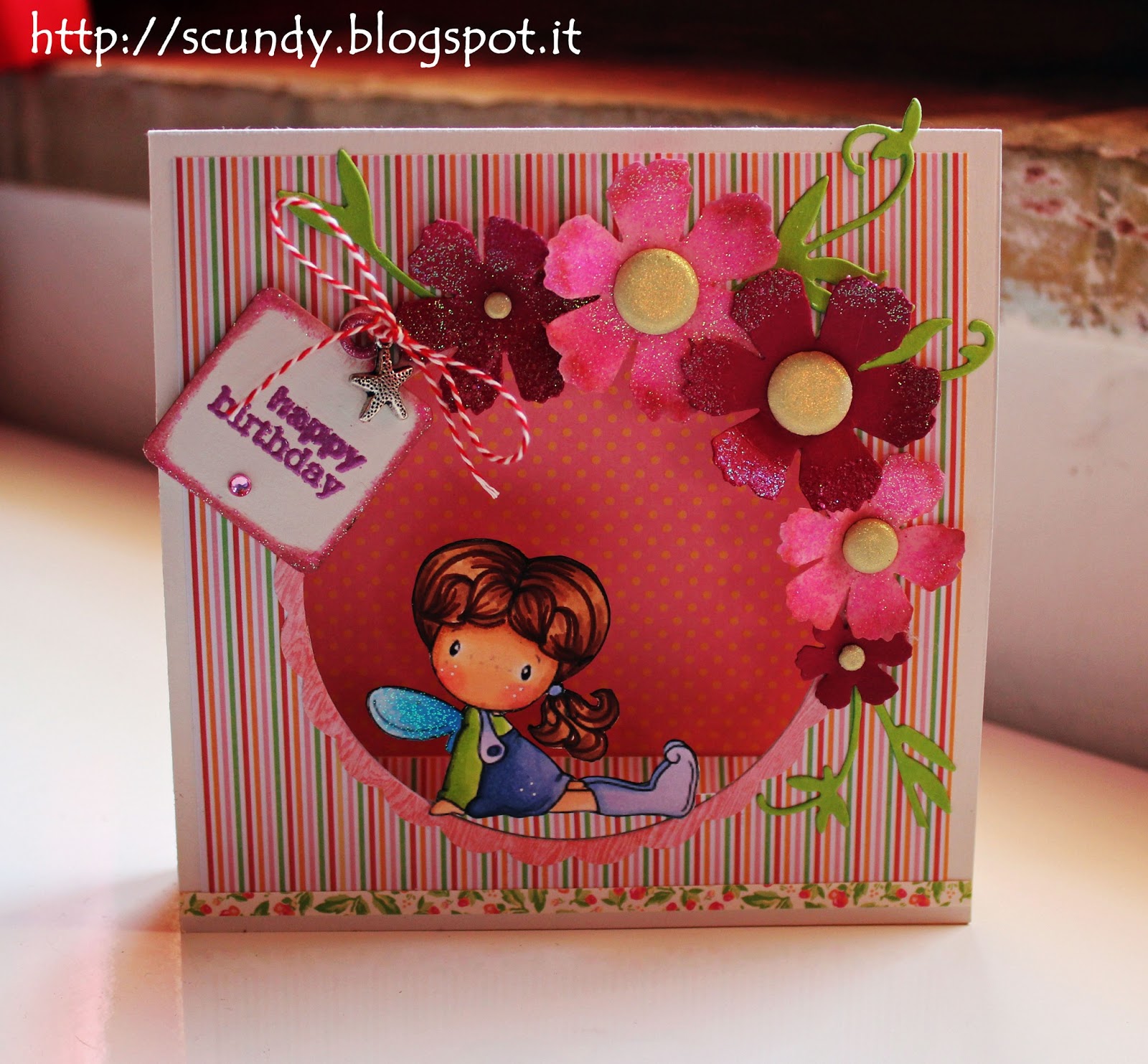 Scundy Scrap and Handmade Card Swap di Buon Compleanno Cinzia