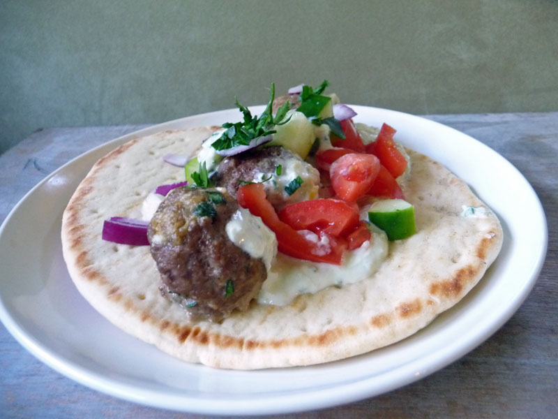 Life Tastes Good: Mediterranean Meatball Gyro Sandwich