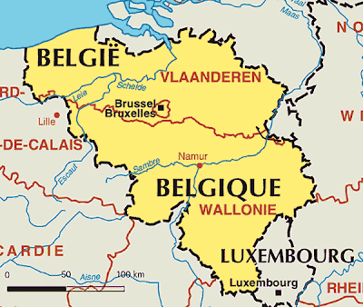 Kartta Belgia Kuva