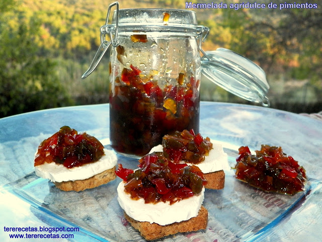 
mermelada Agridulce De Pimientos.
