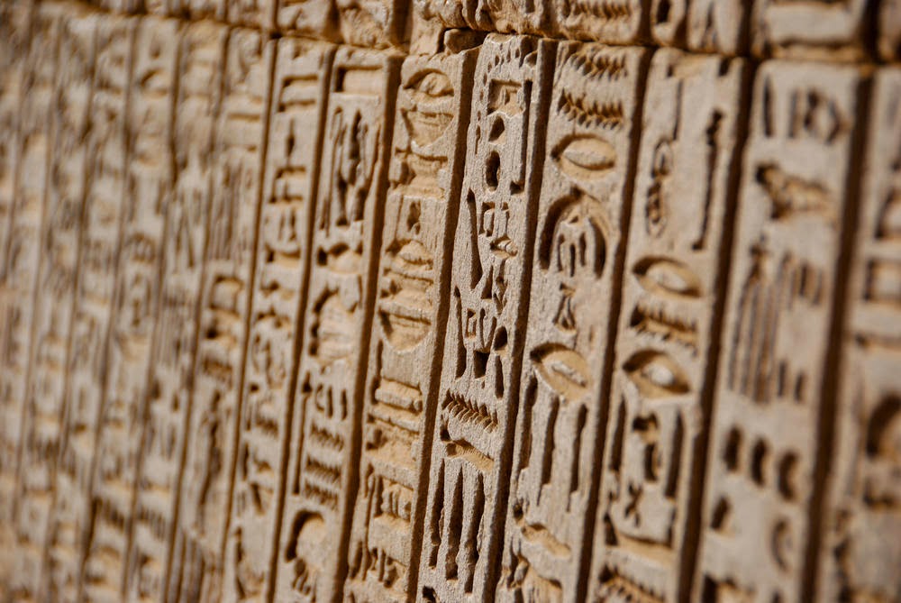 Egyptian ancient hieroglyphics hieroglyphs egypt p22 sources font historical abode departure ombo kom aswan temple contextual studies carved stone Contextual studies: Ancient Egyptian inspiration - Hieroglyphs